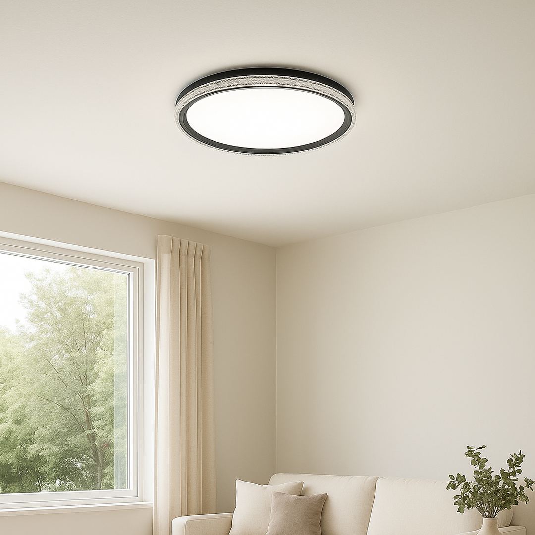 لطش  LED دائرية مزدوجة اللون – تصميم أنيق وعصري