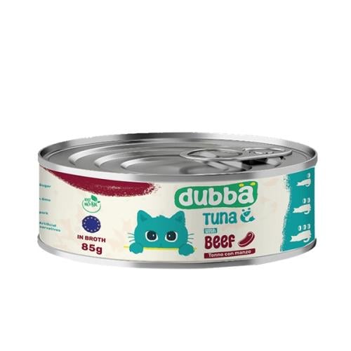 dubba معلبات للقطط 85g تونا ولحم البقر