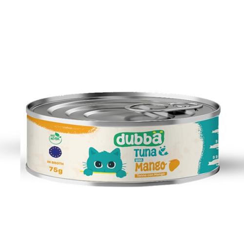 dubba معلبات للقطط 75g تونة مع المانغو