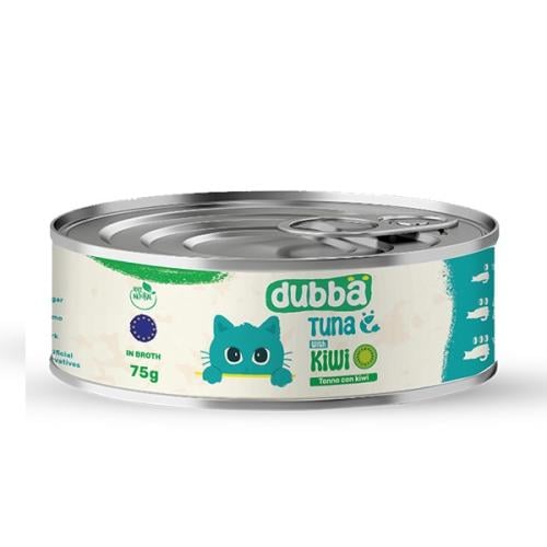 dubba معلبات للقطط 75g تونة مع الكيوي