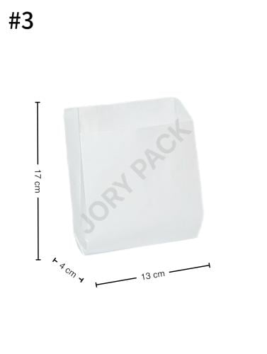 كيس بدون قاعدة 13×4×17 سم ورق ابيض 1000 حبة