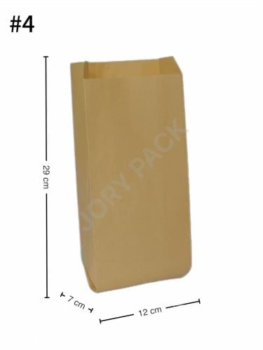 #4 Satchel Kraft Paper Bag 1000/ctn