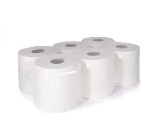 مناديل  ورقية لون ابيض ماكسي رول 200 متر 6 حبة