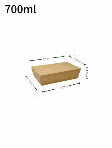 علبه طعام 700 مل ورق كرافت 200 حبة