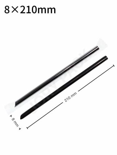 مزاز 8×210 مم بلاستيك اسود بغلاف بلاستيك شفاف 4000 حبة