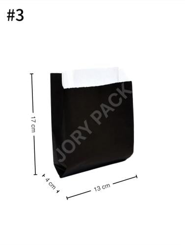 Black #1 Satchel White Paper Bag 1000/ctn