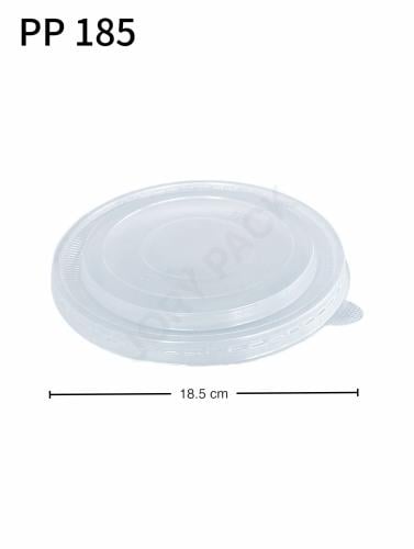 غطاء علبة سلطة 185 مم بلاستيك حراري 300 حبة