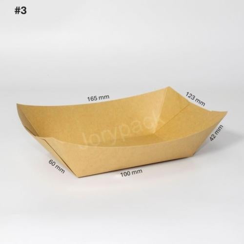 طبق #3 ورق كرافت للاطعمة 500 حبة