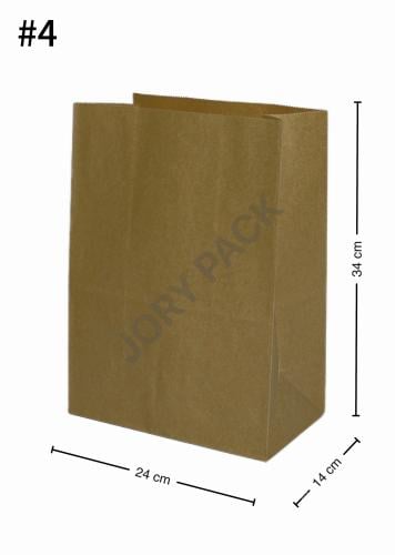 #4 Kraft Paper No Handle Bag 200/ctn