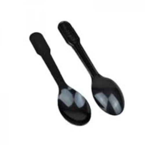 ملعقة ايس كريم بلاستيك اسود VIP بغلاف بلاستيك شفاف 1000 حبة