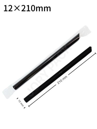 مزاز 12×210مم بلاستيك اسود بغلاف بلاستيك شفاف 4000 حبة