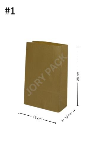 كيس #1 ورق كرافت بدون يد 200 حبة