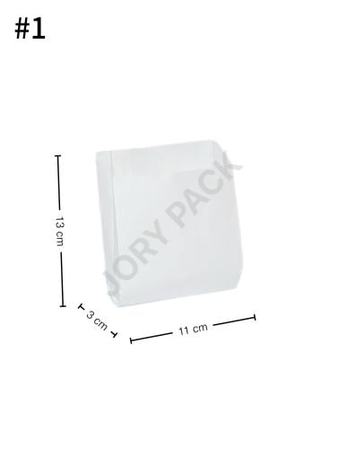 كيس بدون قاعدة 11×3× 13 سم ورق ابيض 1000 حبة