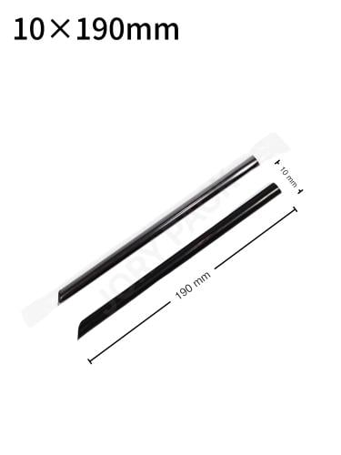 مزاز 10×190مم بلاستيك اسود بغلاف بلاستيك شفاف 4000 حبة