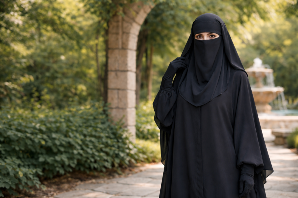 نقاب اسلامي طويل