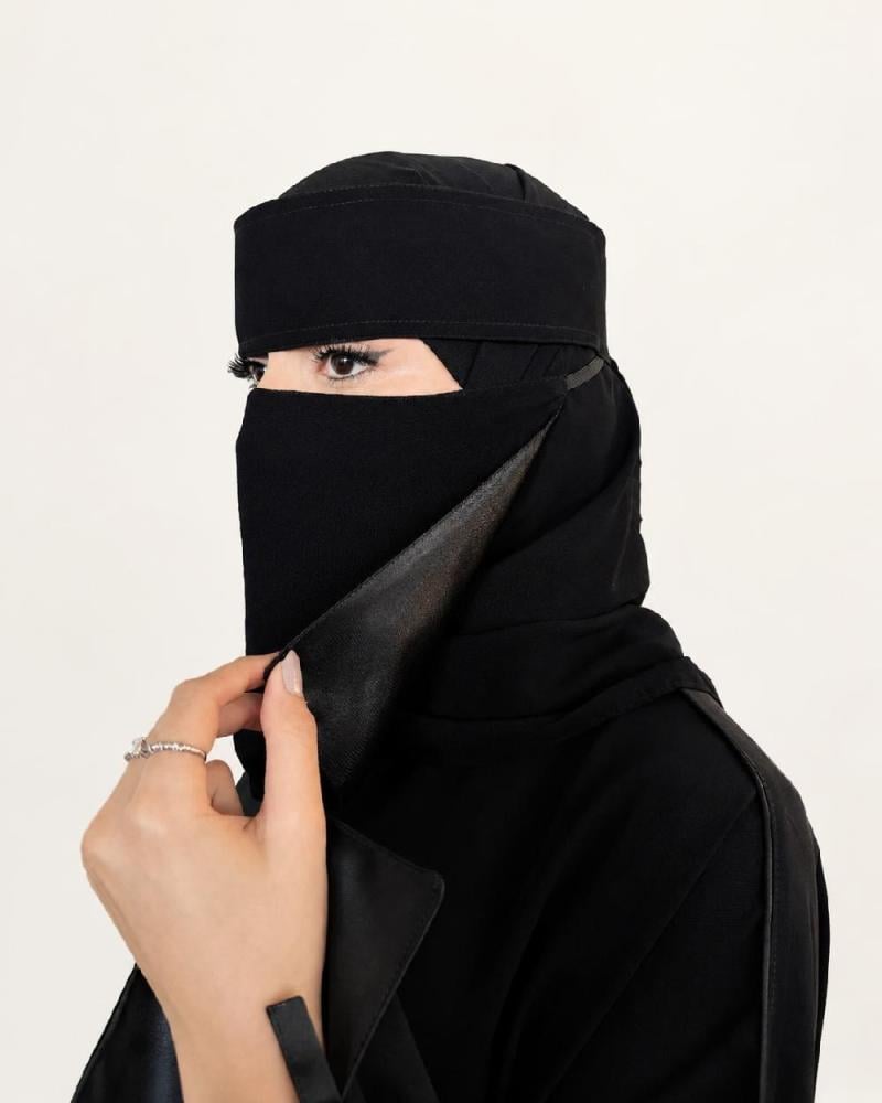 نقاب ملكي مبطن حرير للنساء من كاجوال