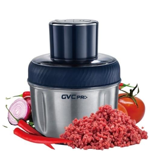 GVC PRO - فرامة لحم وقطاعة كهربائية مع قشارة ثوم،...