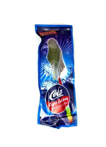 حلوى مصاص مضيئة في الظلام شكل البيبسي