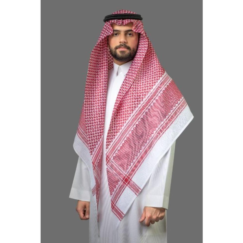 شماغ ماي فير احمر غامق من البسام - متجر شماغ شوب