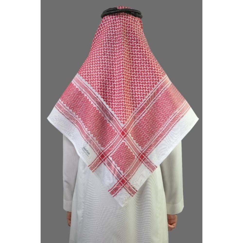 شماغ ماي فير احمر غامق من البسام - متجر شماغ شوب