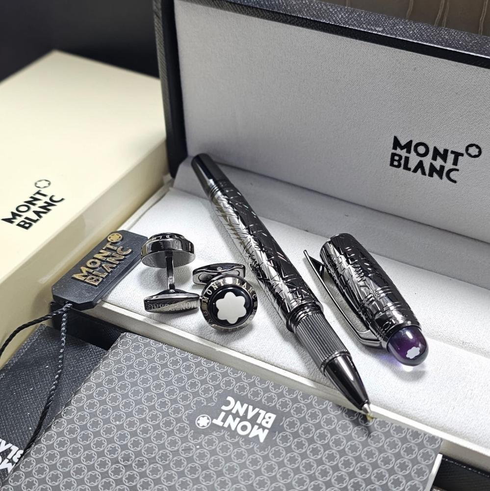 قلم و كبك مونت بلانك موديل فضائي - متجر شماغ شوب