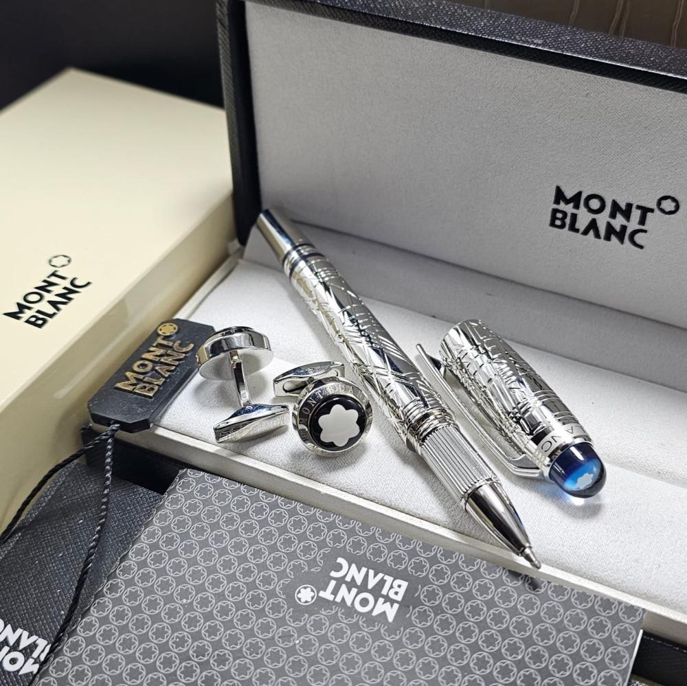 قلم و كبك مونت بلانك موديل فضائي - متجر شماغ شوب