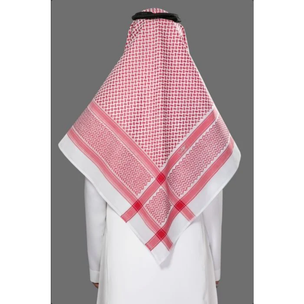 شماغ البسام البصمة 27 ختم احمر و ابيض- افضل شماغ - افضل سعر