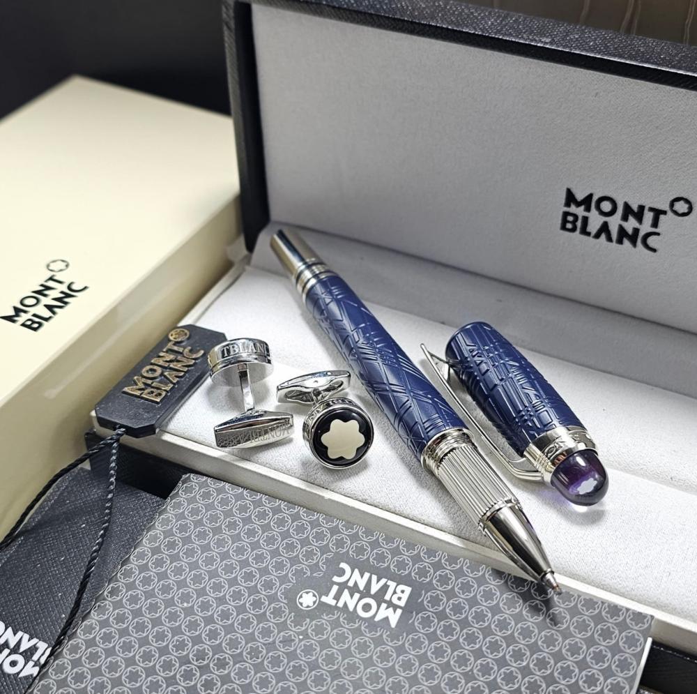 قلم و كبك مونت بلانك موديل فضائي - متجر شماغ شوب
