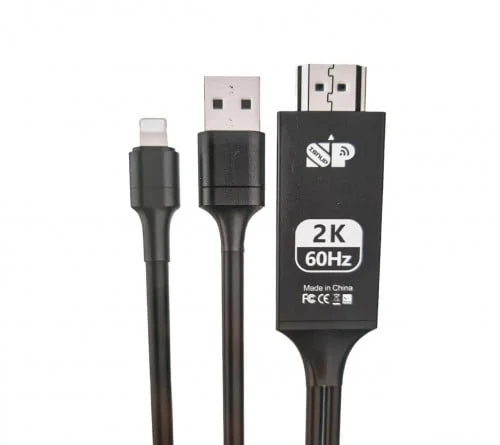 كيبل HDMI -ايفون ذكي طول 2 متر ودقة عرض 2K من سبون