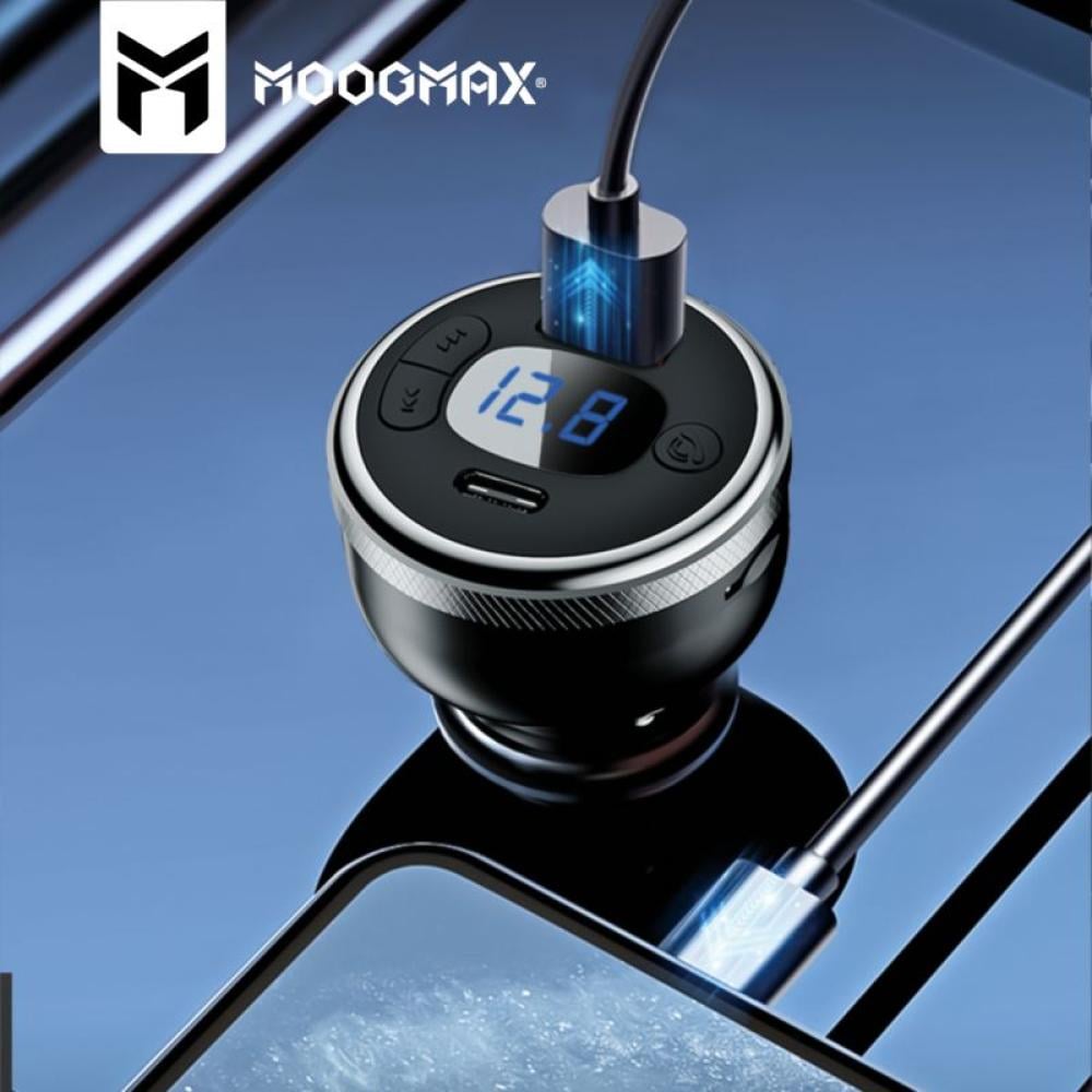 MOOGMAX شاحن و MP3 9IN1 لسيارة 43W منفذين USB + PD