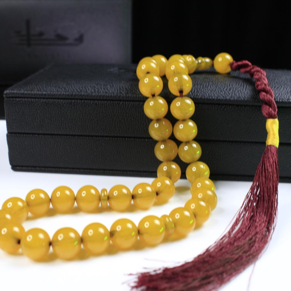 مسباح مسكي معتق أصفر زيتي