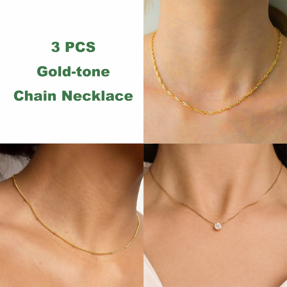 3PCS 18K Gold