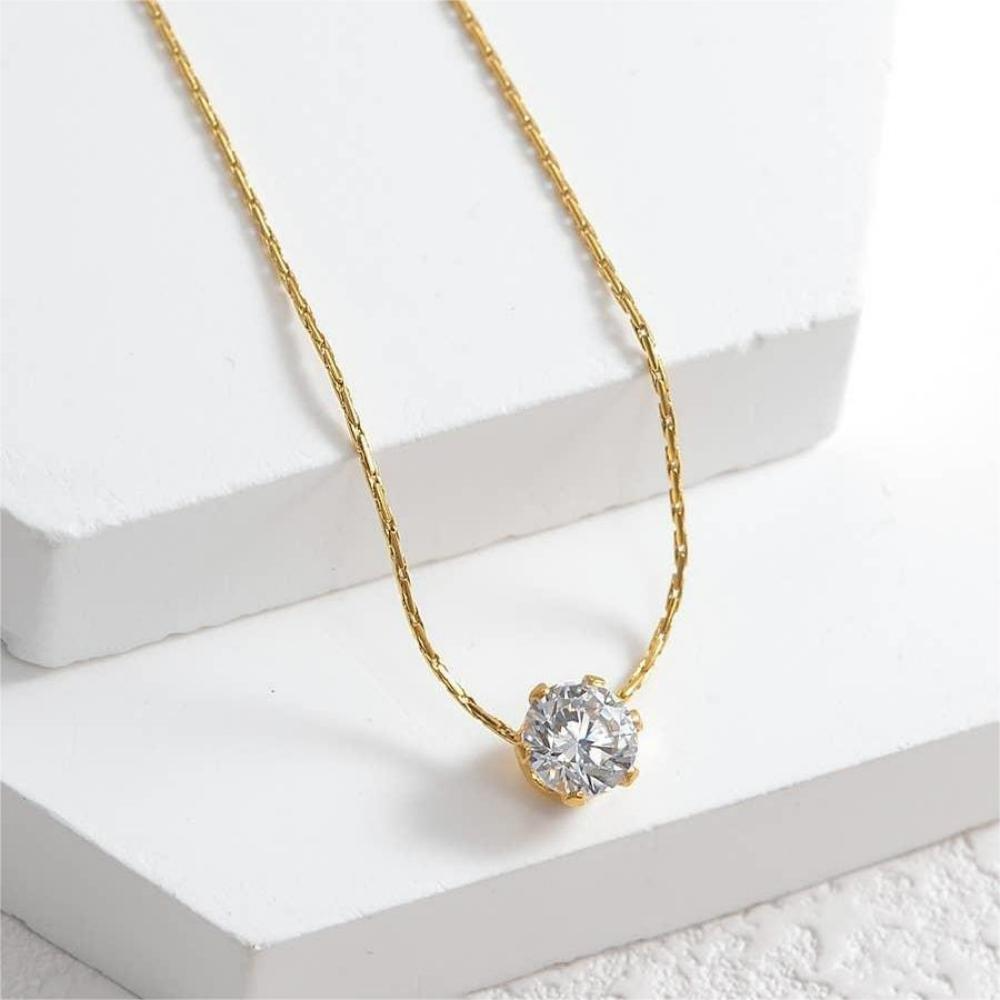 CZ Stone 18K Gold