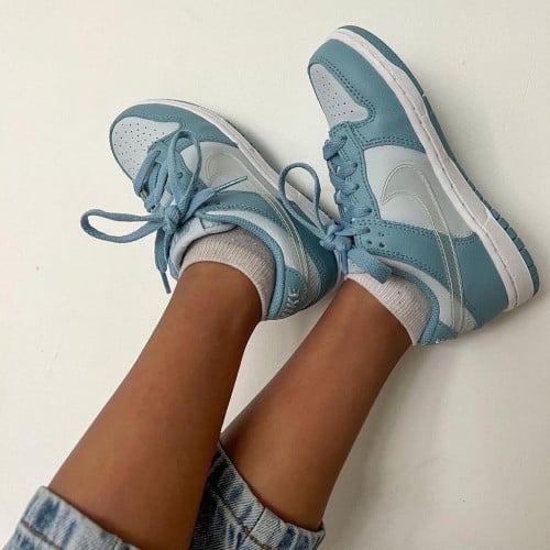 nike dunk low clear swoosh