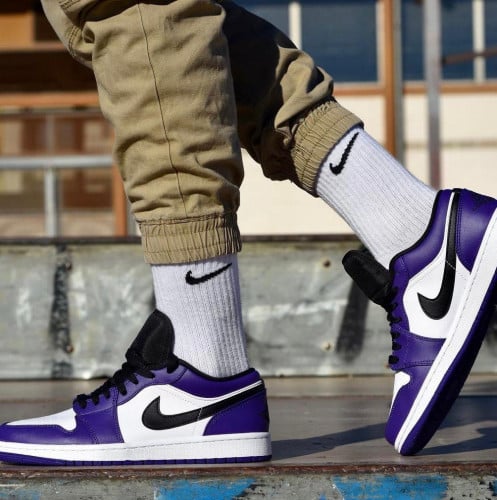 Air jordan 1 low court purple
