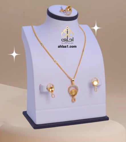 طقم مطلي زركون