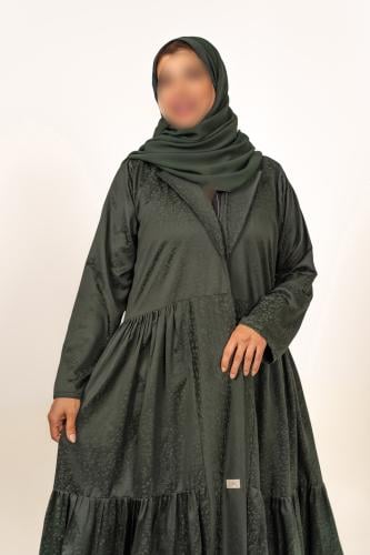 عبايه كريب زيتي
