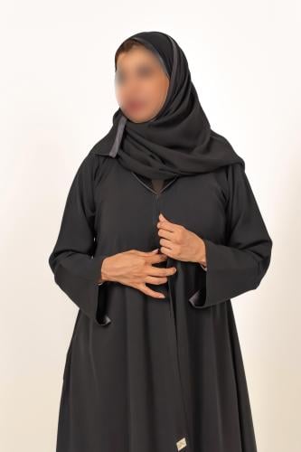 عبايه دبل كلوش كريب