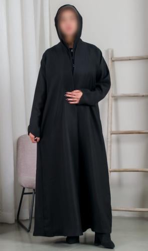 عبايه مخطط نص كلوش