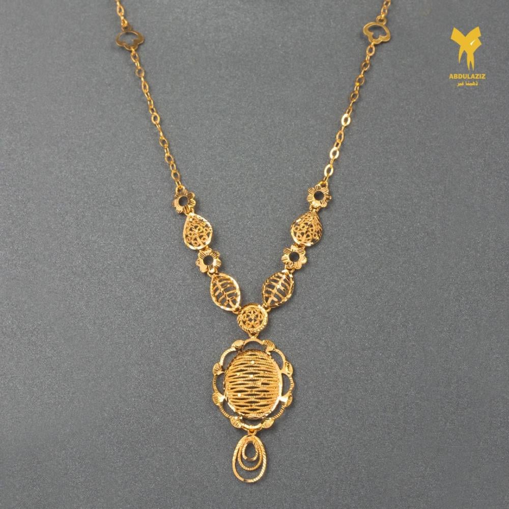 21K Gold Set with Ring Size 8.5 - طقم ذهب عيار 21 مع خاتم مقاس 8.5