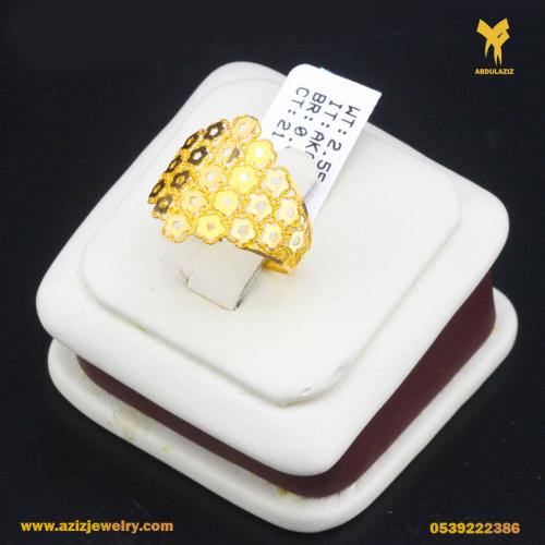 خاتم ذهب عيار 21