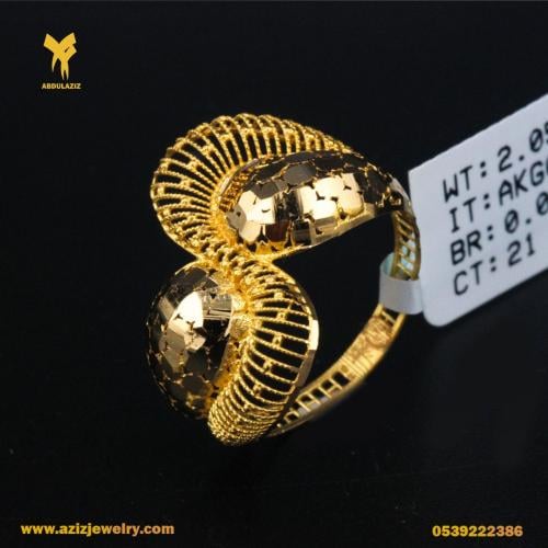 خاتم ذهب عيار 21