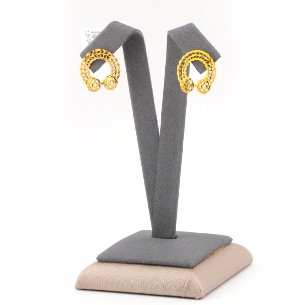 حلق ذهب عيار 21 - 21K Gold Earrings