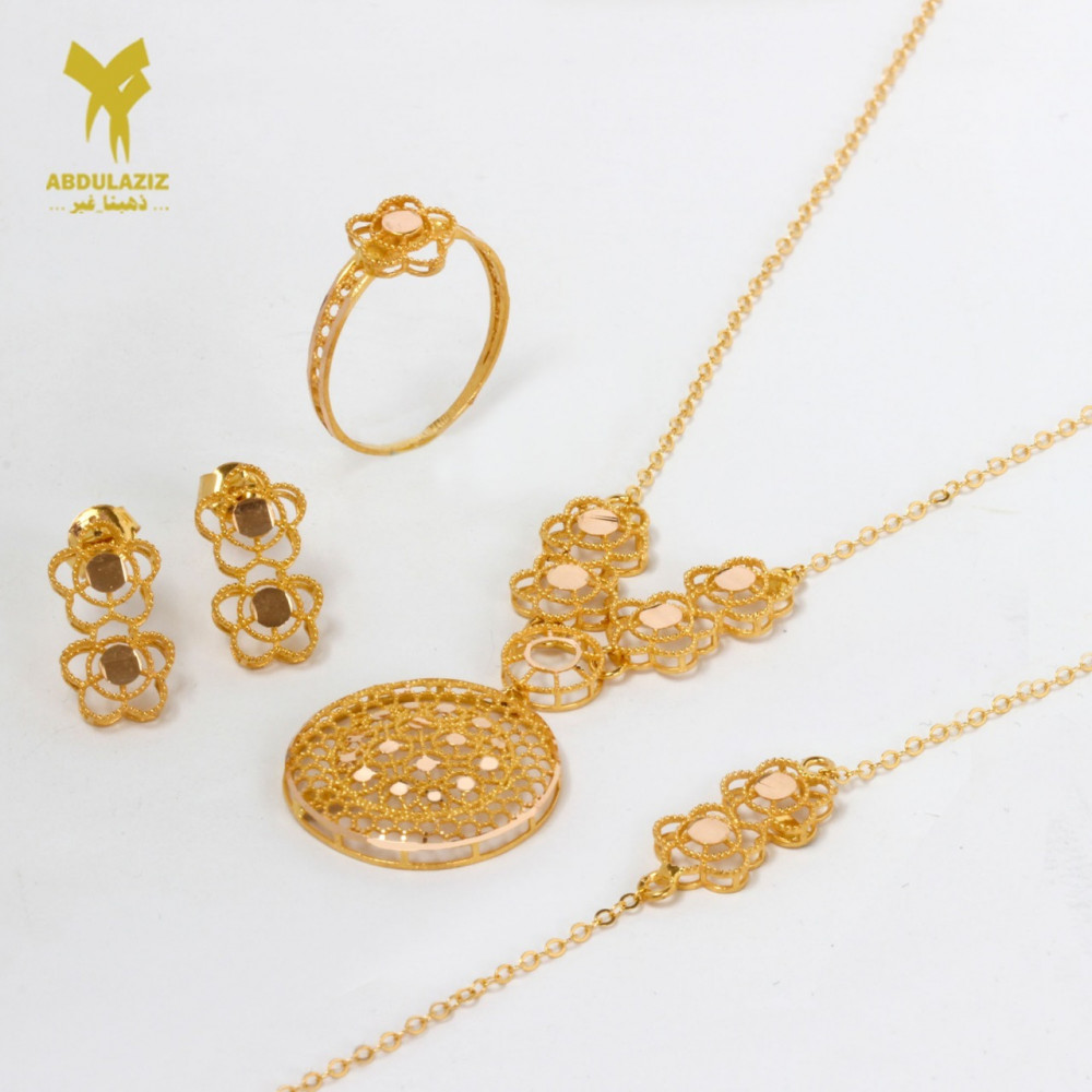 21 karat gold necklace shop set