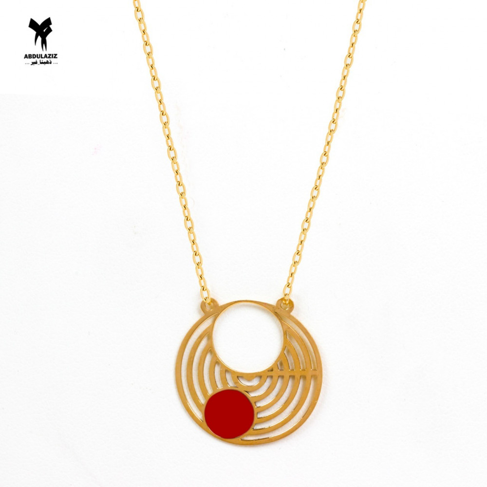 18 karat gold necklace - متجر عبدالعزيز 