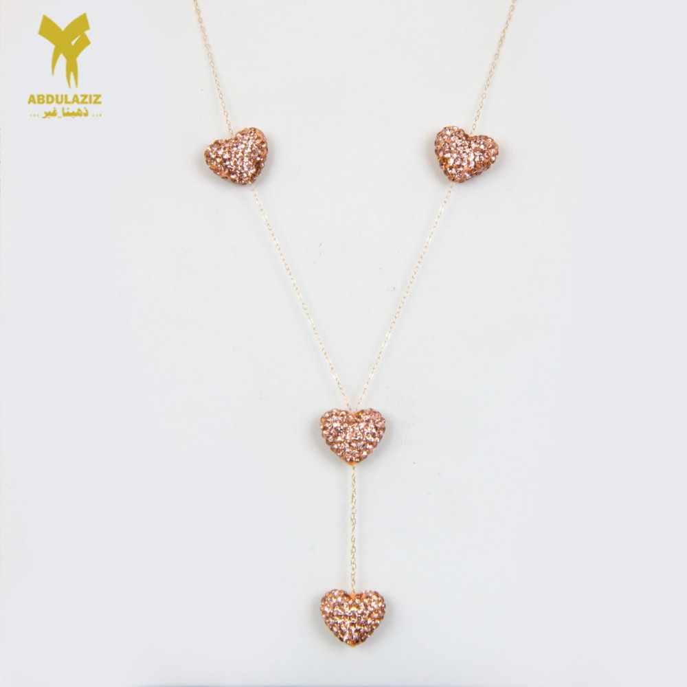 Free 18k gold heart-shaped necklace and 