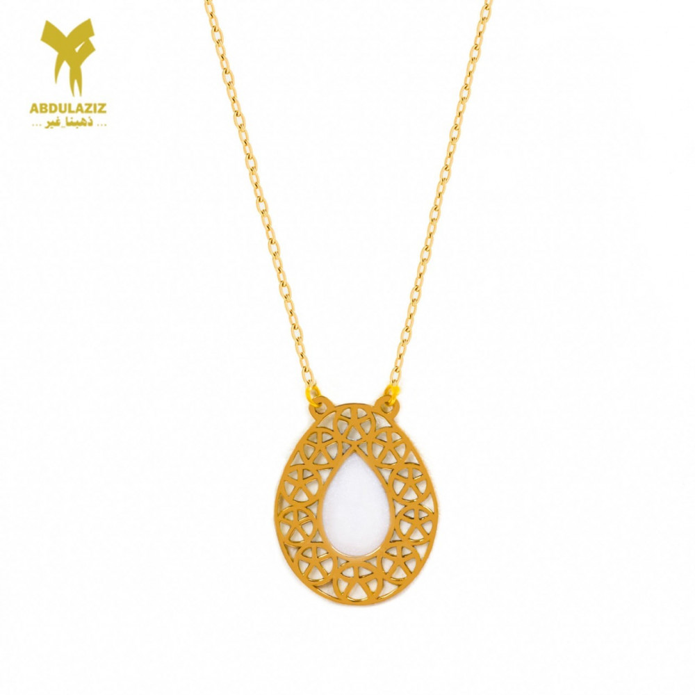 18 karat gold necklace - متجر عبدالعزيز 