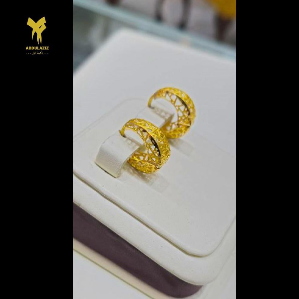 حلق ذهب عيار 21