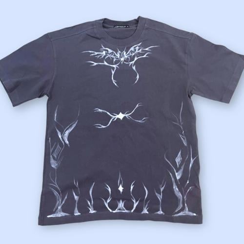 Hand drawn T-shirt - Dark gray color - D13