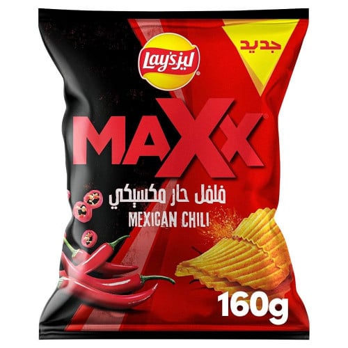 بطاطس ليز ماكس فلفل حار 160جم Lays MAX